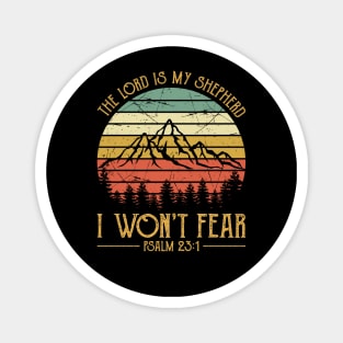 Vintage Christian The Lord Is My Shepherd I Won't Fear Magnet